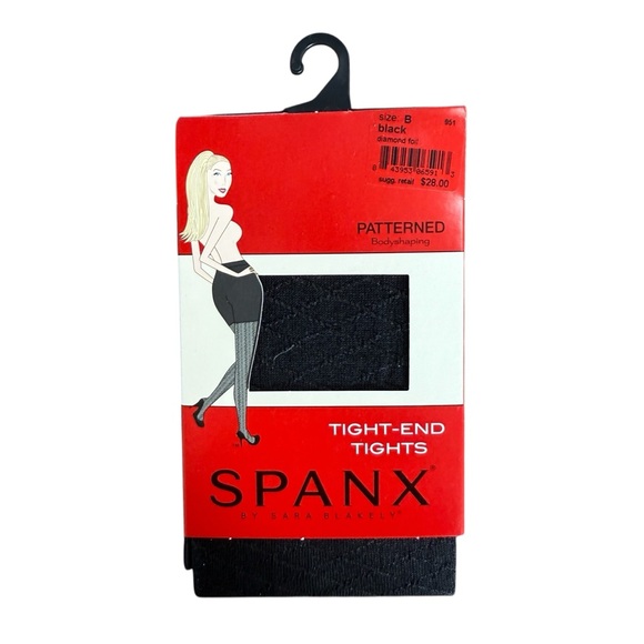 SPANX Accessories - SPANX Black Patterned Tight-End Tights